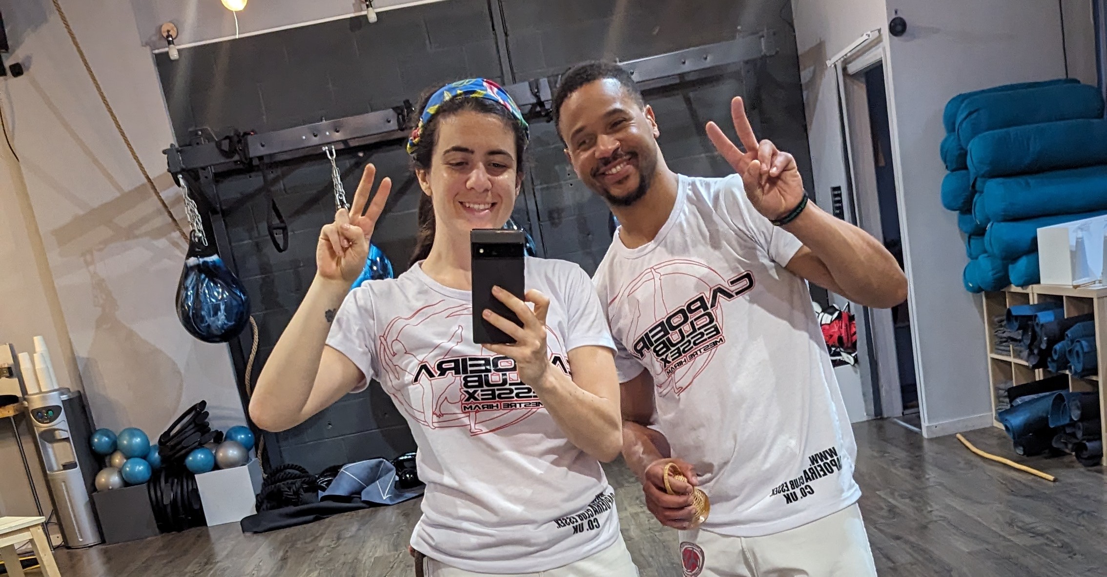 Rui and Maya, Capoeira Club Essex co-founders