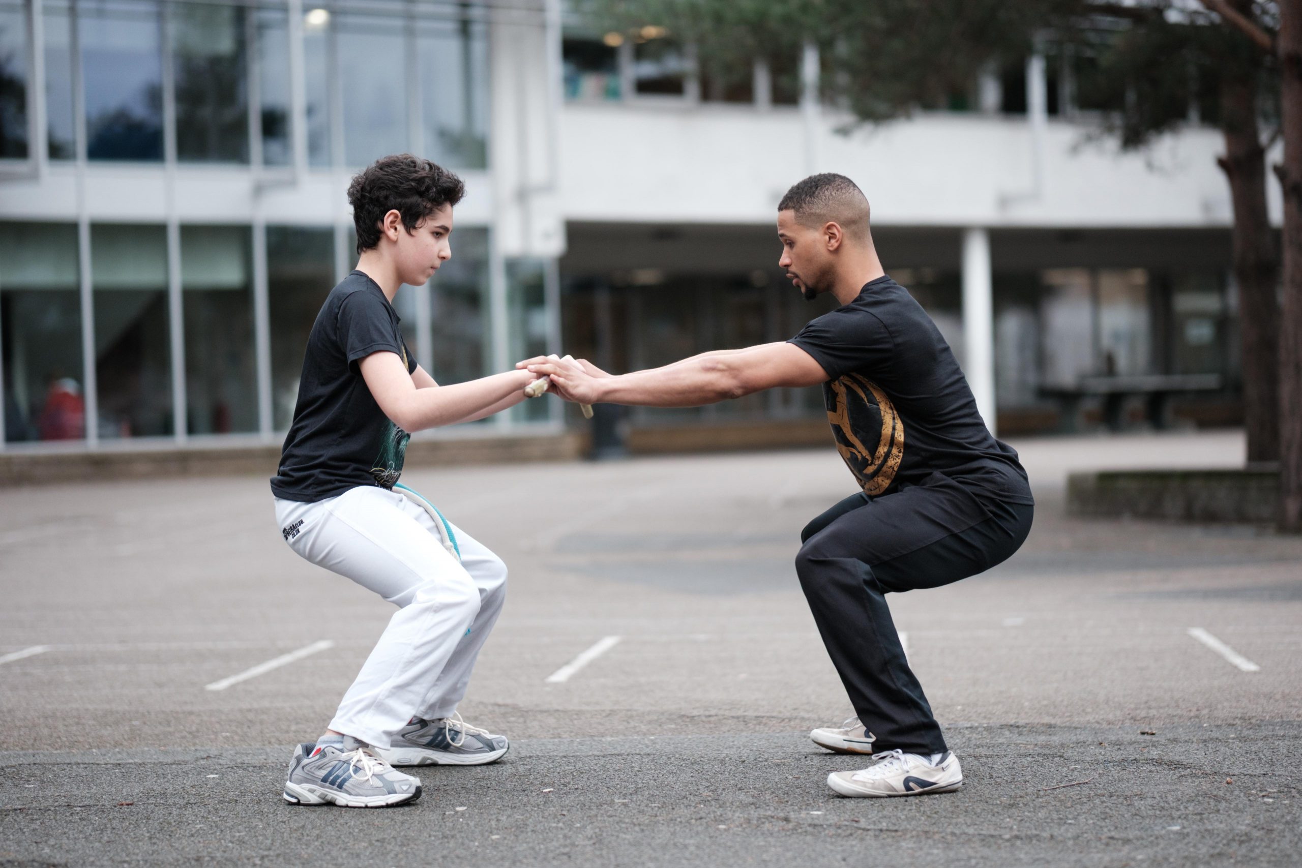 Private capoeira coaching session in East London