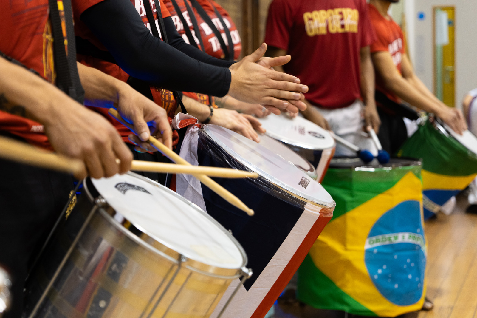 Capoeira drums and berimbau at Capoeira Club Essex