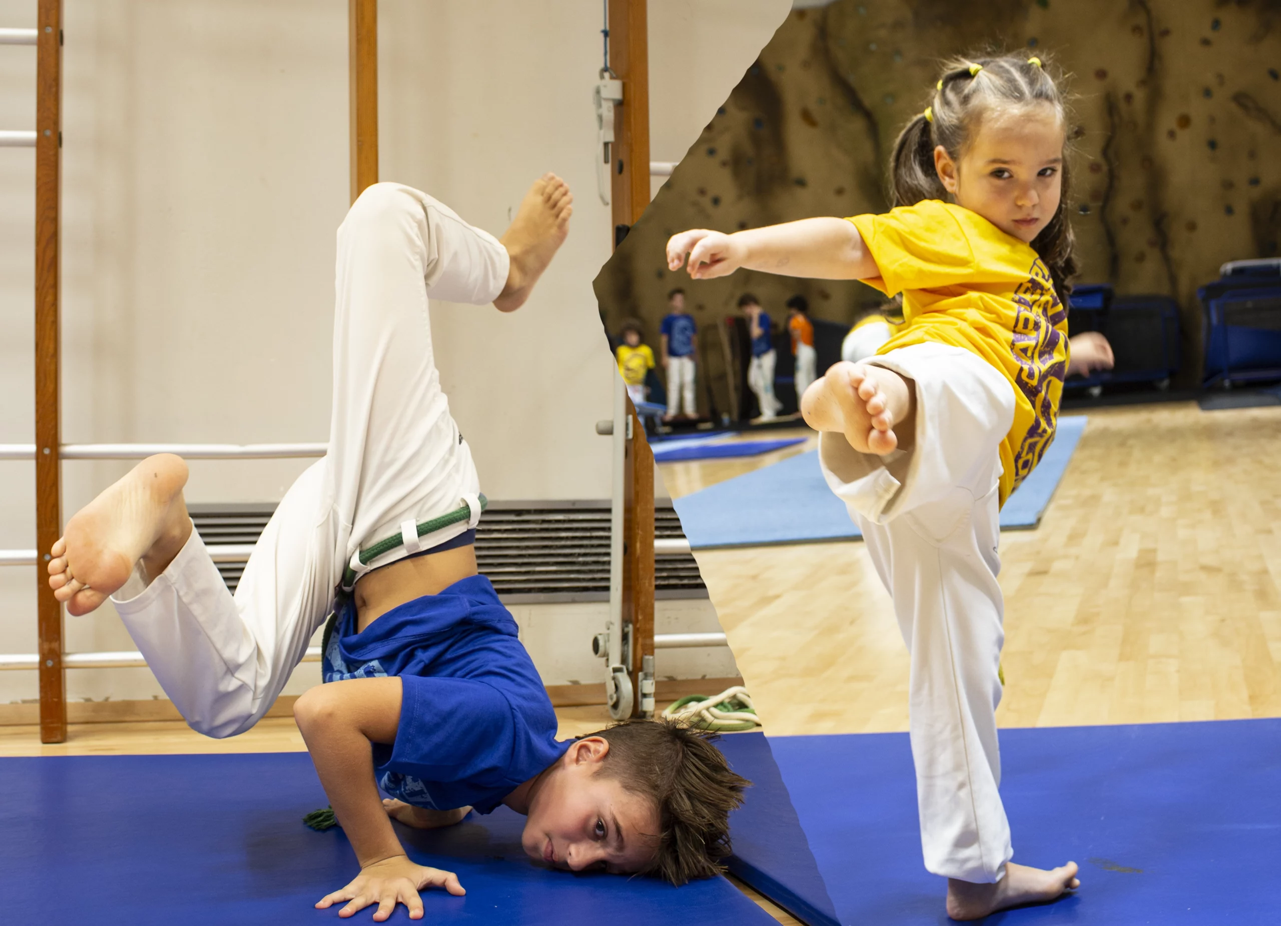 Children in a Capoeira Club Essex class at The Limes Centre, Chigwell