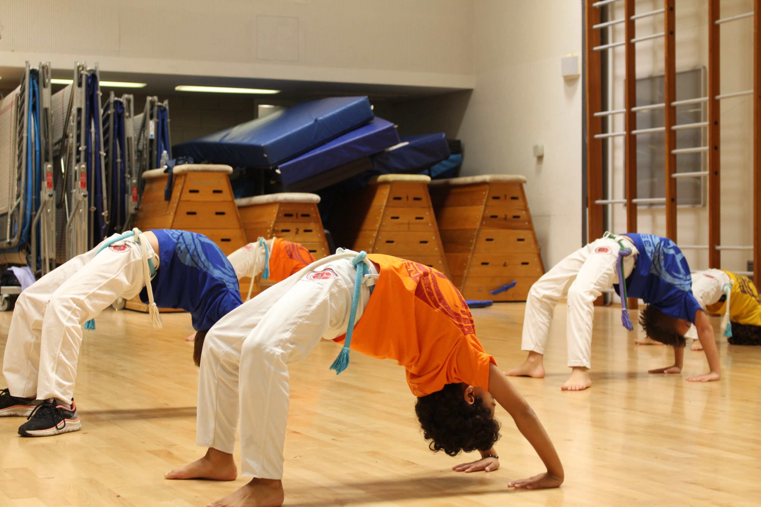 Children at The Limes Centre Capoeira class